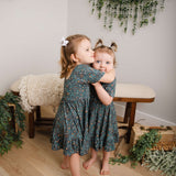 Vintage Bloom Twirl Dress