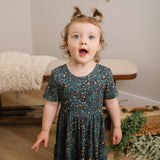 Vintage Bloom Twirl Dress