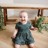 Vintage Bloom Twirl Dress