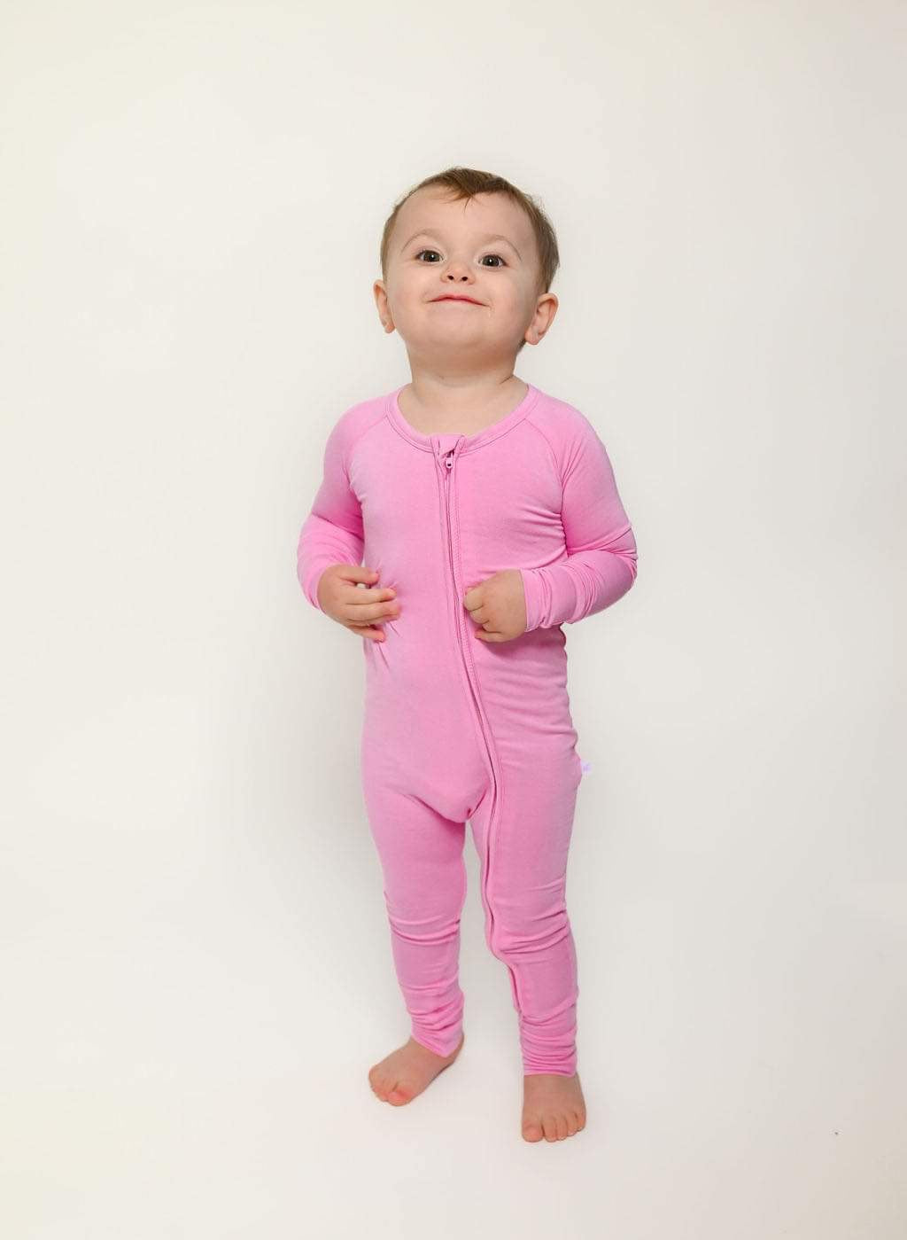 Powerful Pink Convertible Footie