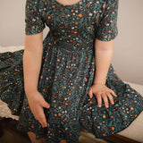 Vintage Bloom Twirl Dress