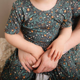 Vintage Bloom Twirl Dress