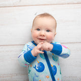 Nautical Narwhals Convertible Footie